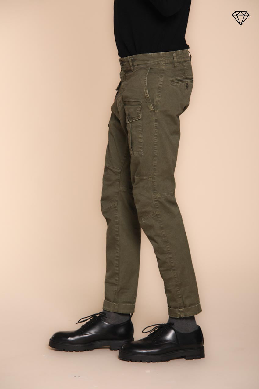 George Coolpocket Herren-Cargohose aus Gabardine logo edition carrot fit ①