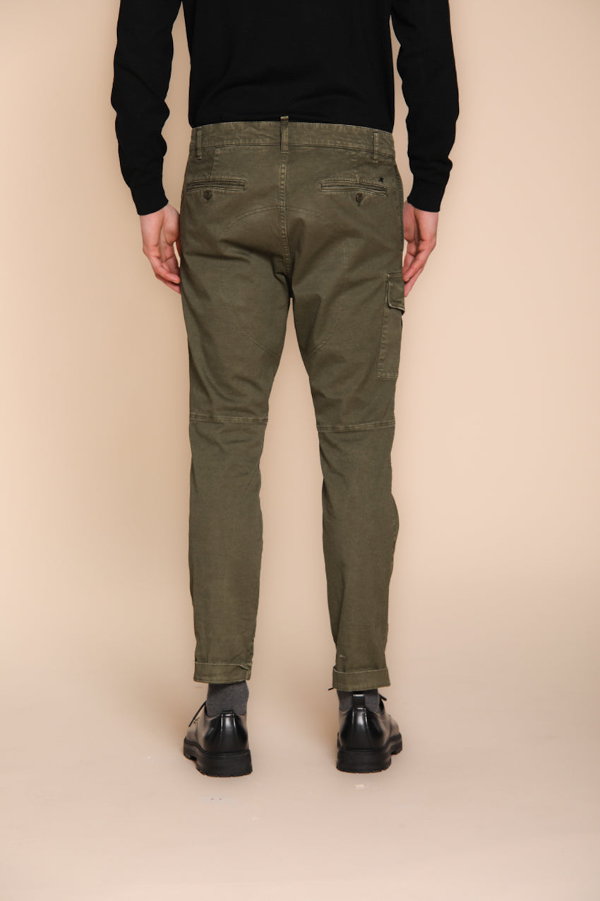 George Coolpocket pantalon cargo homme en gabardine logo edition carrot fit ①