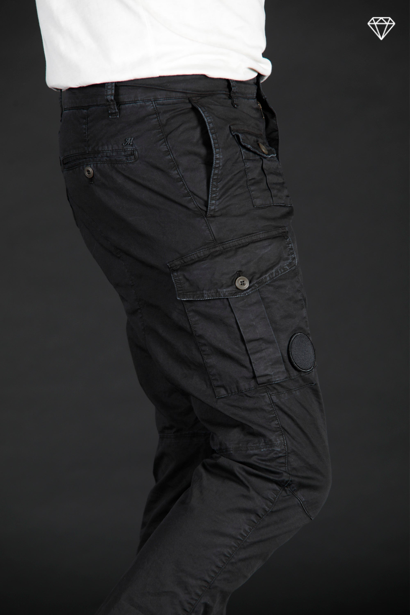 George Coolpocket men's cargo pants in lightweight pima cotton ltd carrot fit ①