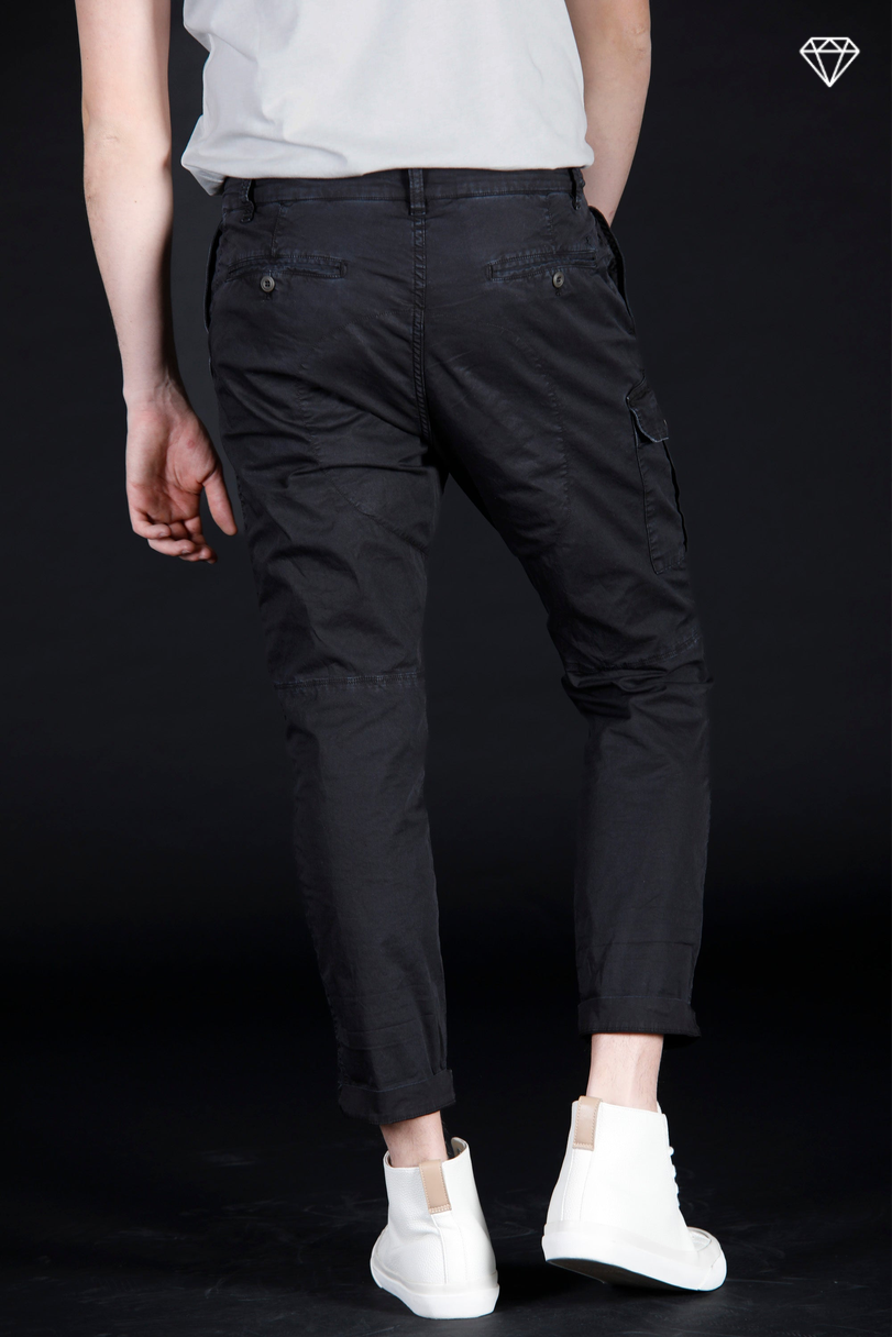 George Coolpocket men's cargo pants in lightweight pima cotton ltd carrot fit ①