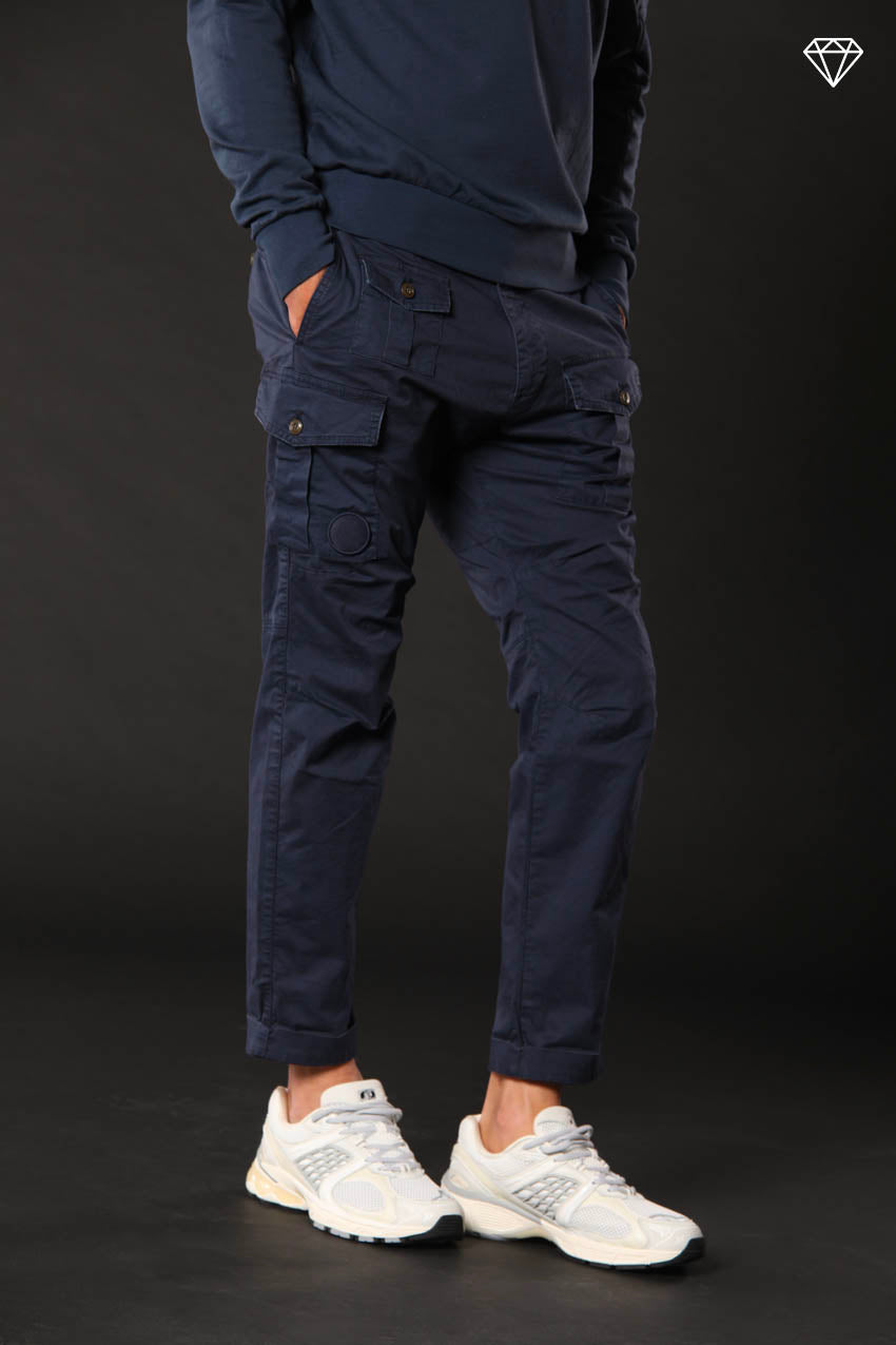 George Coolpocket pantalon cargo homme en coton pima léger logo edition carrot fit ①