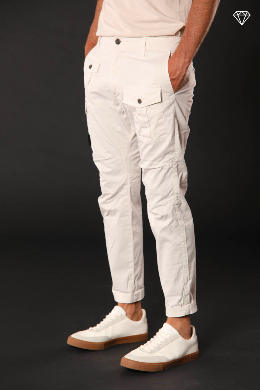 George Coolpocket pantalon cargo homme en coton pima léger logo edition carrot fit ①