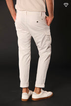 George Coolpocket pantalon cargo homme en coton pima léger logo edition carrot fit ①