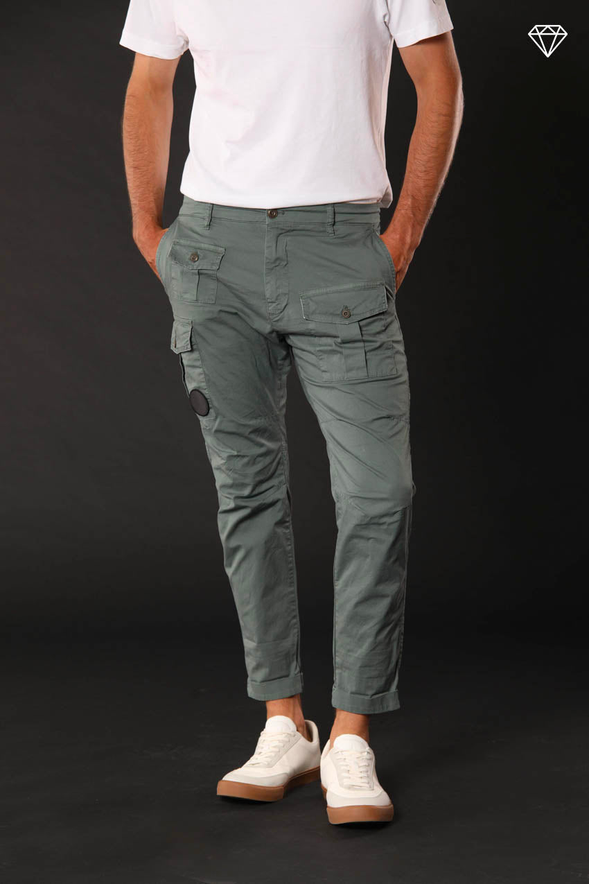 George Coolpocket pantalon cargo homme en coton pima léger ltd coupe Carrot ①