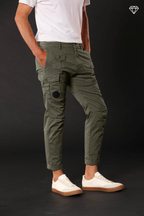 George Coolpocket pantalon cargo homme en coton pima léger logo edition carrot fit ①