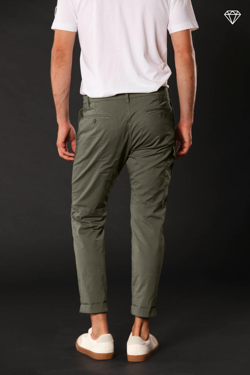 George Coolpocket pantalon cargo homme en coton pima léger logo edition carrot fit ①