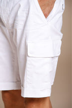 Chile Herren Cargo Bermuda aus Stretch-Satin slim fit ①