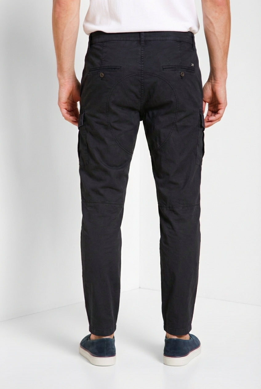 George Coolpocket pantalon cargo homme en twill léger stretch Logo Edition carrot fit ①