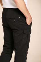 George Coolpocket men's cargo pants in lightweight stretch twill Logo Edition carrot fit ①