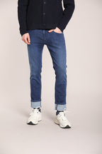 Foto 3 Harris pantalone 5 tasche uomo in denim stretch slim fit