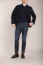 Foto 3 Harris pantalone 5 tasche uomo in denim stretch slim fit