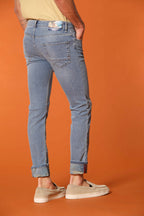 Harris 5 Tasche pantalone uomo denim con stampa interna safari slim fit