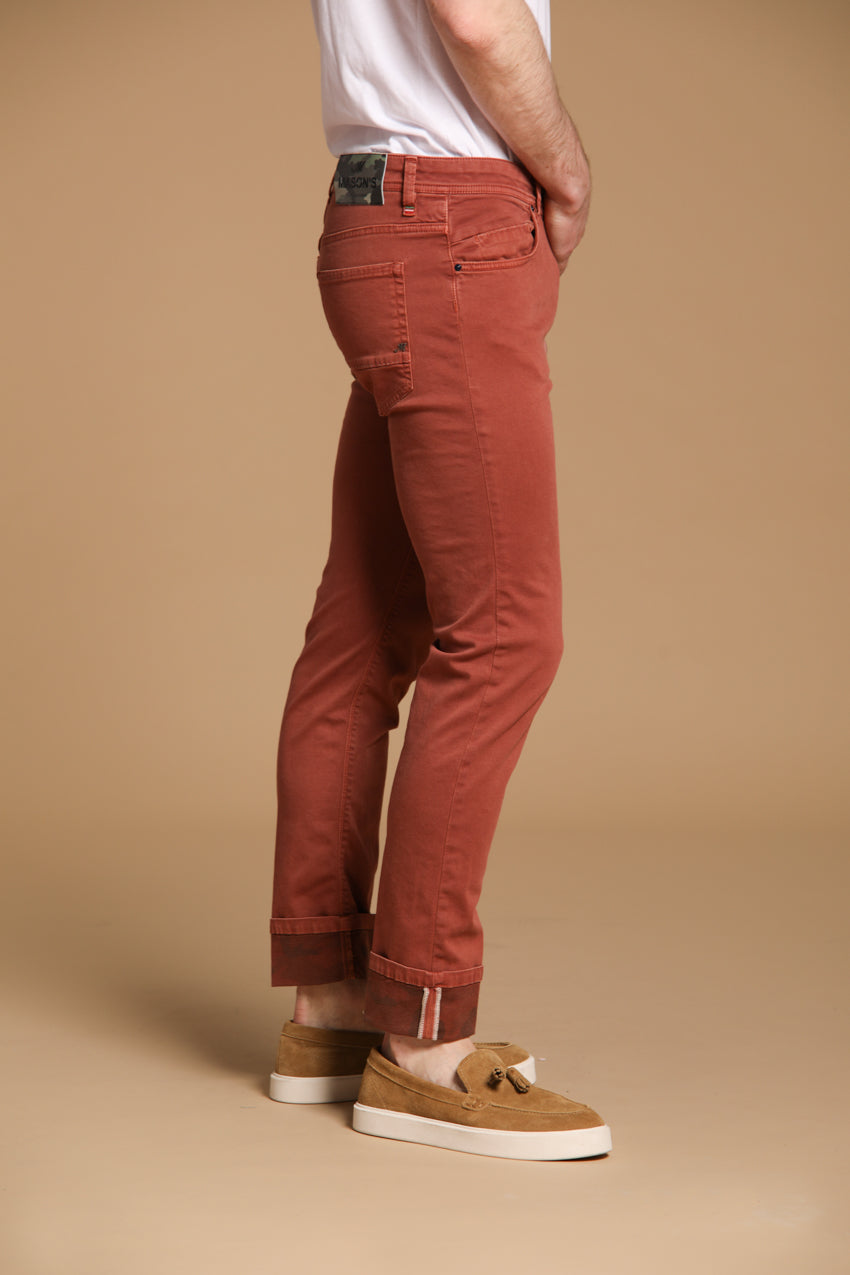 Harris 5 tasche pantalone uomo in gabardina con fantasia camouflage slim fit