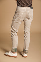 Harris 5 tasche pantalone uomo in gabardina con fantasia camouflage slim fit