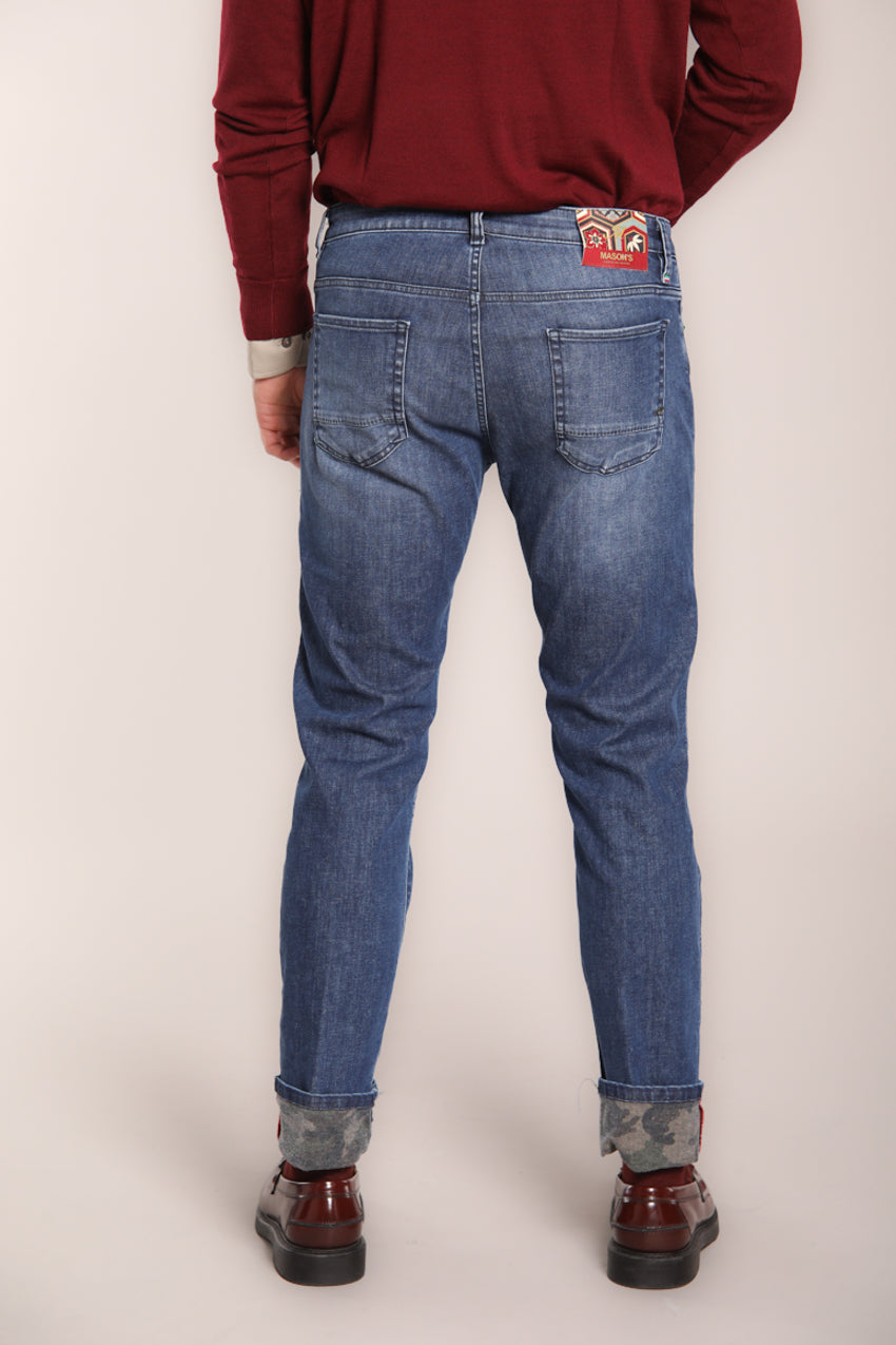 Foto 5 Harris Regular pantalone 5 tasche uomo in denim regular fit