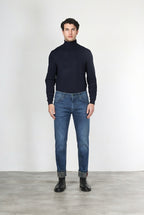 Harris Herren-5-Pocket-Hose aus Denim mit Camouflage-Muster und regular fit