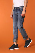 Harris Regular pantalon 5 poches homme en denim avec impression florale regular fit 