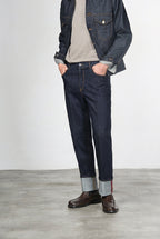 Harris Men's 5-Pocket Pants in Stretch Techno Denim Carrot Fit