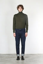 Harris men’s 5-pocket pants in techno stretch denim with carrot fit
