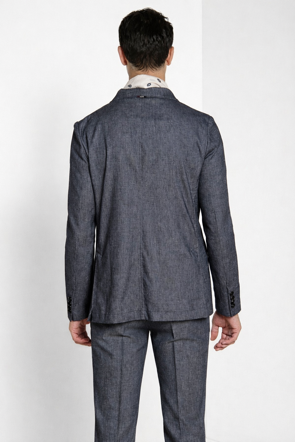 Summer men's Jacket blazer double-breasted in denim