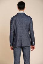 Summer men's Jacket blazer double-breasted in denim
