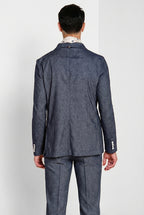 Summer Jacket blazer uomo doppiopetto in denim