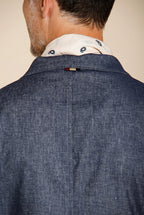Summer men's Jacket blazer double-breasted in denim