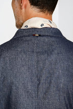 Summer Jacket blazer uomo doppiopetto in denim