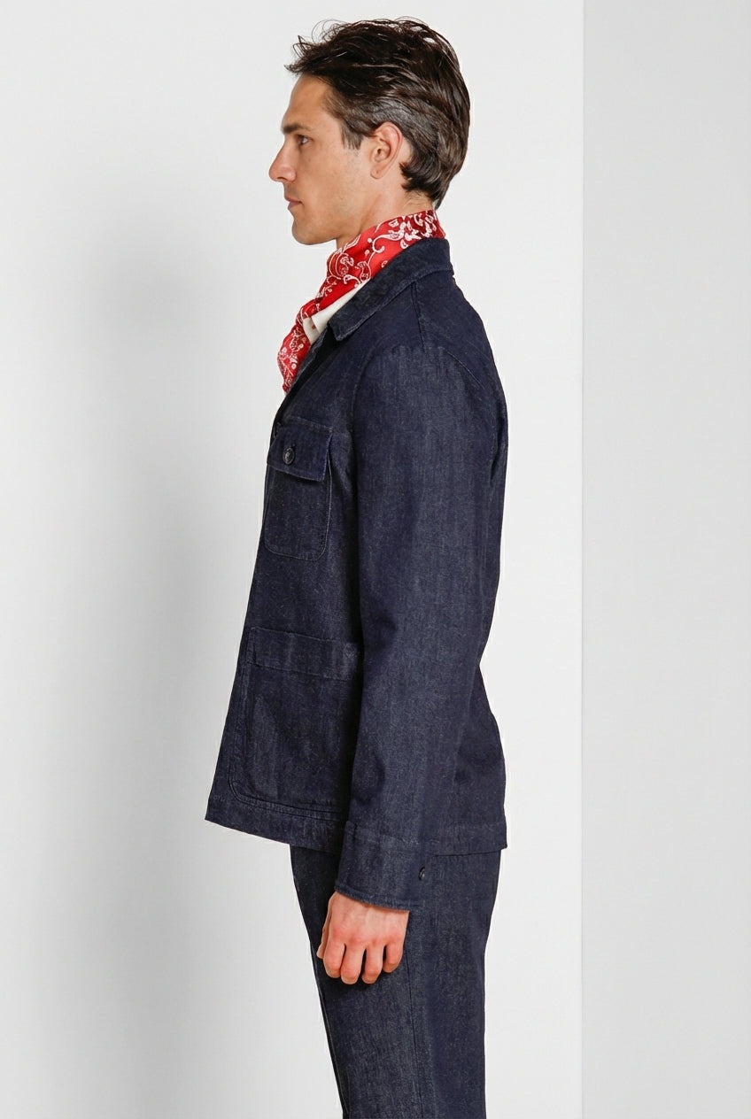 Work Jacket overshirt uomo in denim