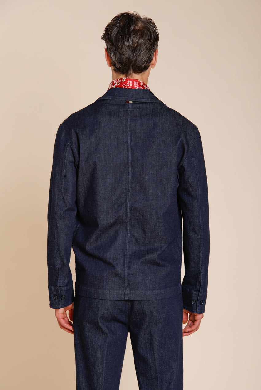 Work men's overshirt jacket in denim