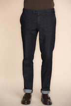 Foto 6 New York pantalone chino uomo in denim stretch regular fit