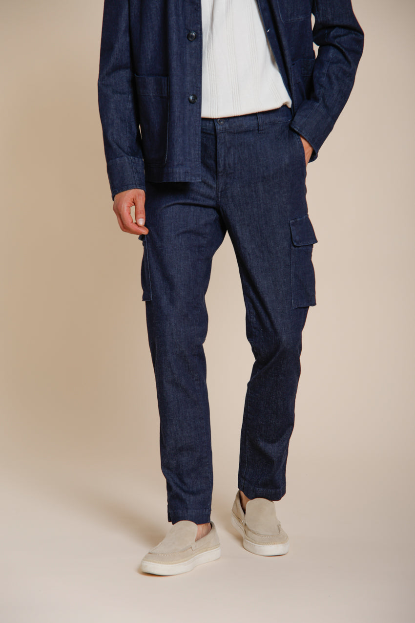 Chile men's cargo pants in denim regular fit