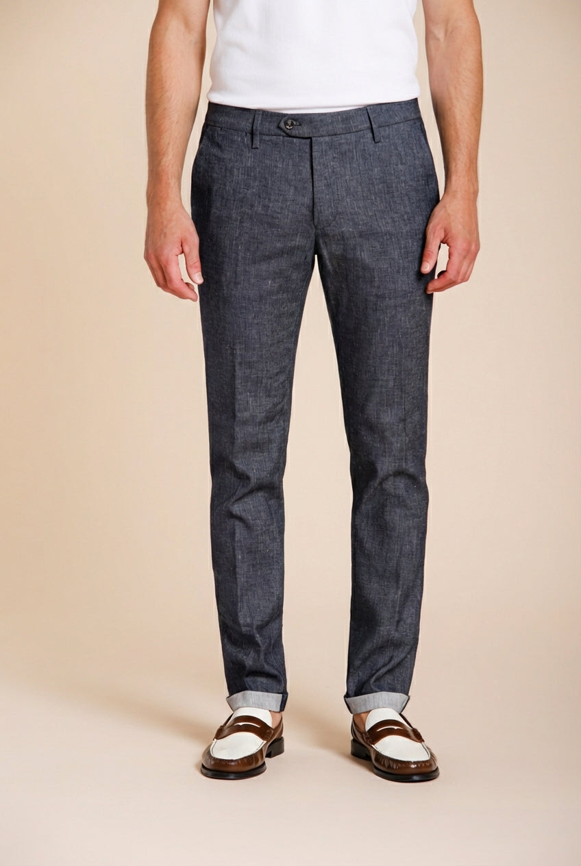 Milano pantalon chino homme en denim extra slim fit