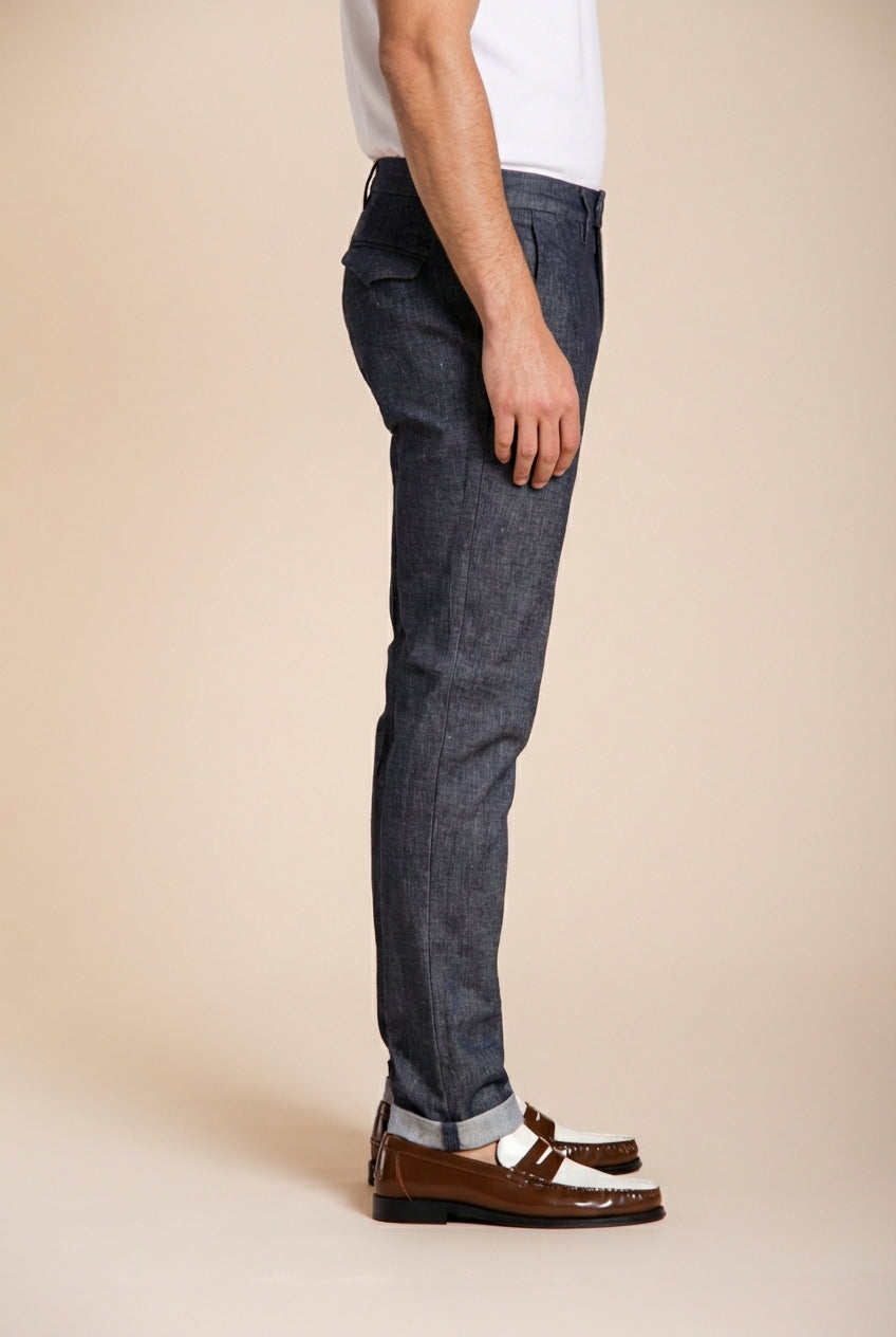 Milano pantalon chino homme en denim extra slim fit