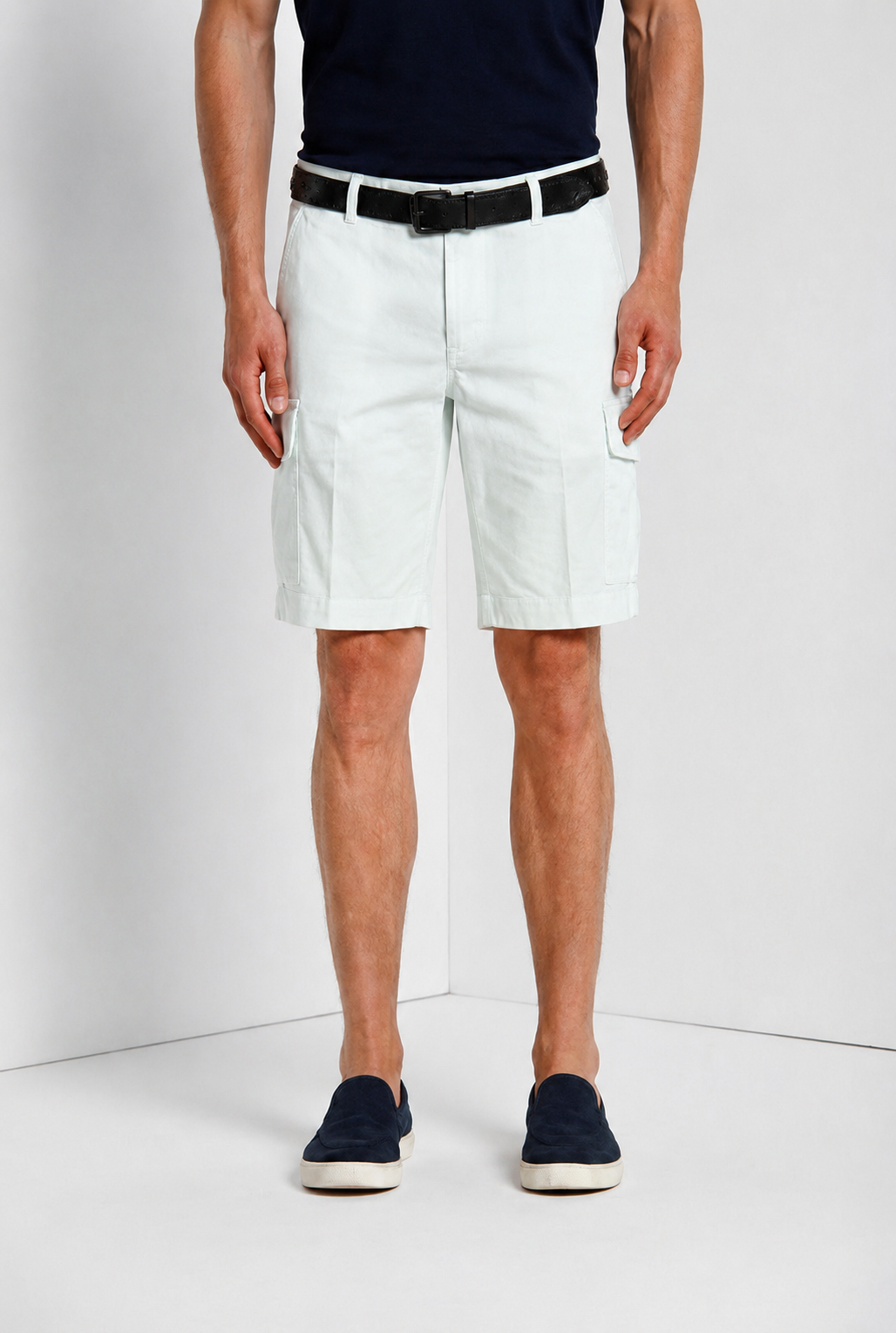 Chile Herren Cargo Bermuda aus Stretch-Satin slim fit ①
