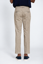 Milano pantalon chino homme en gabardine stretch extra slim fit ①