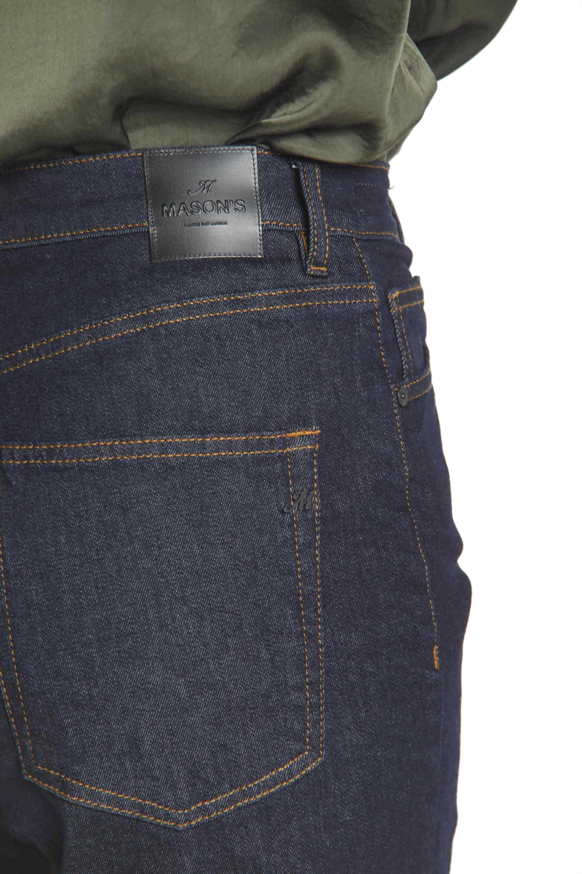 Image 5 de pantalon 5 poches pour femmes en denim bleu marine modèle Sienna de Mason's