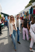 Victoria Pantalon 5 Poches Femme en Denim Stretch straight fit