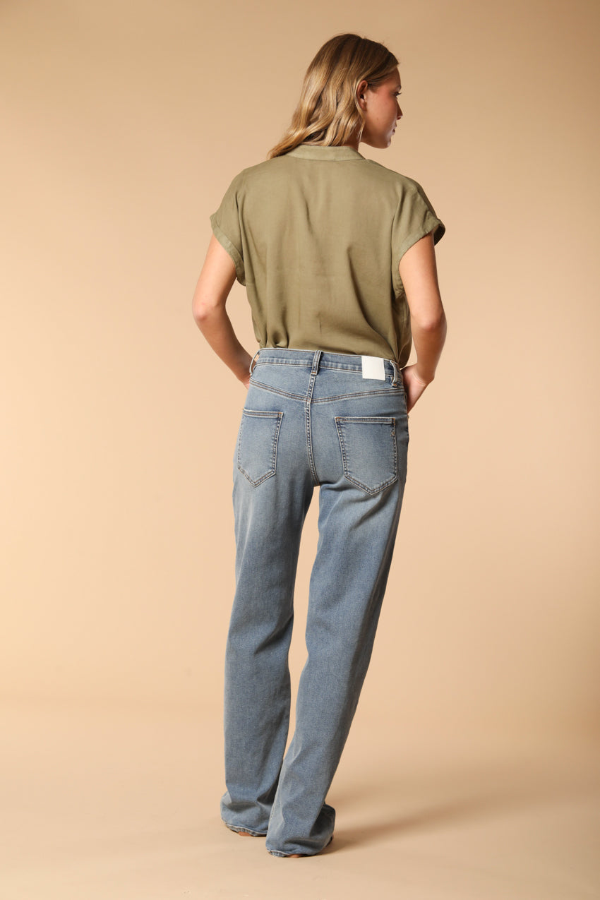 Victoria Pantalon 5 Poches Femme en Denim Stretch straight fit