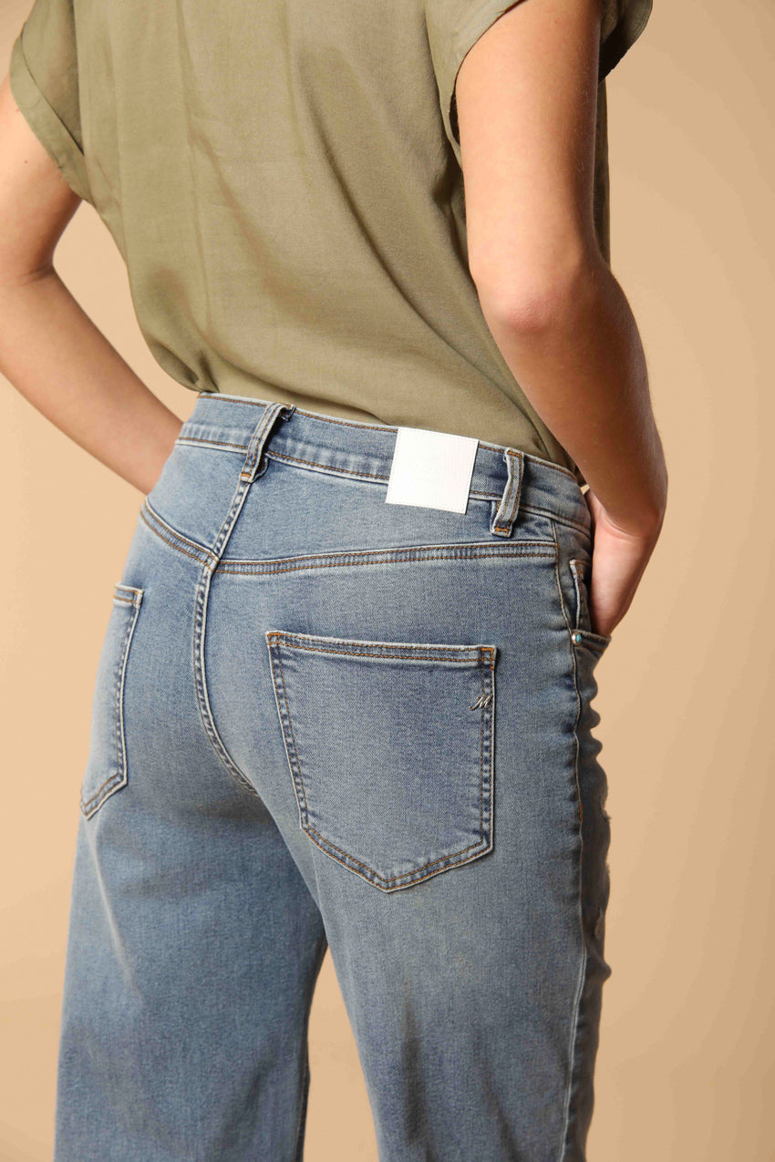 Victoria Pantalon 5 Poches Femme en Denim Stretch straight fit