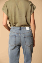 Victoria Pantalon 5 Poches Femme en Denim Stretch straight fit