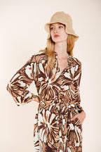 Colette Dress New abito donna in tela fantasia a fiori