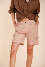Chile bermuda cargo femme en twill stretch léger slim fit