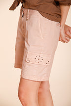 Chile bermuda cargo femme en twill stretch léger slim fit