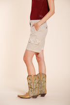 Chile bermuda cargo femme en twill léger stretch slim fit