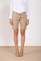 New York women's chino bermuda stretch satin slim fit