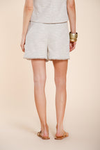 Jolie bermuda chino femme en jersey grain de riz relaxed fit