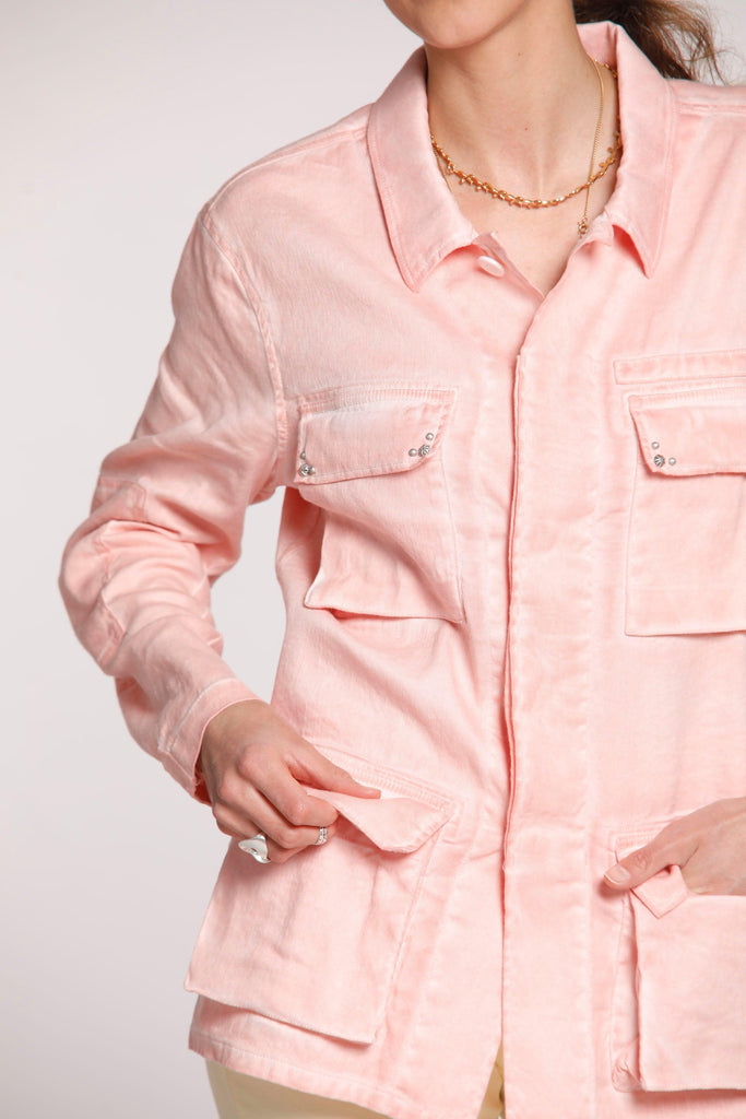 Flyshirt woman overshirt in linen and cotton Icon Washes