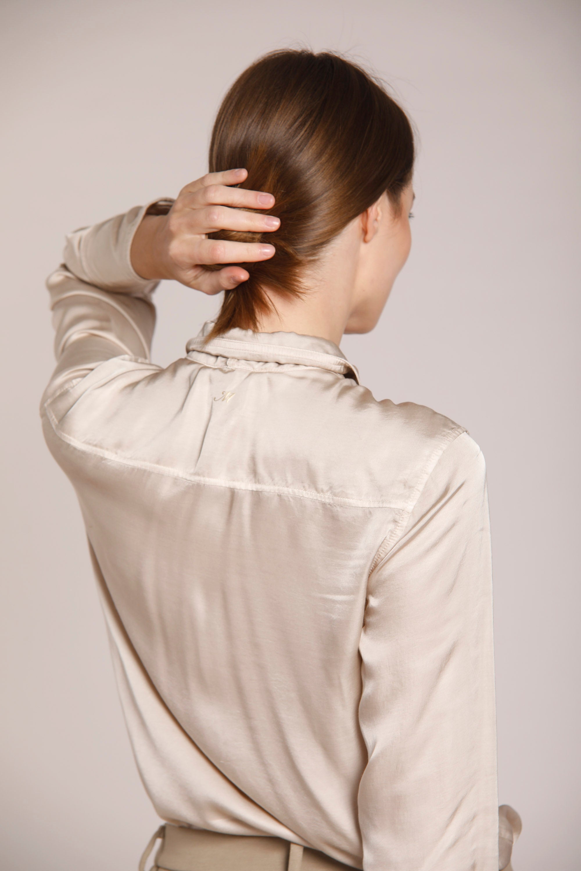 Image 3 de chemise femme en viscose couleur glace modèle Nicole Bown de Mason's