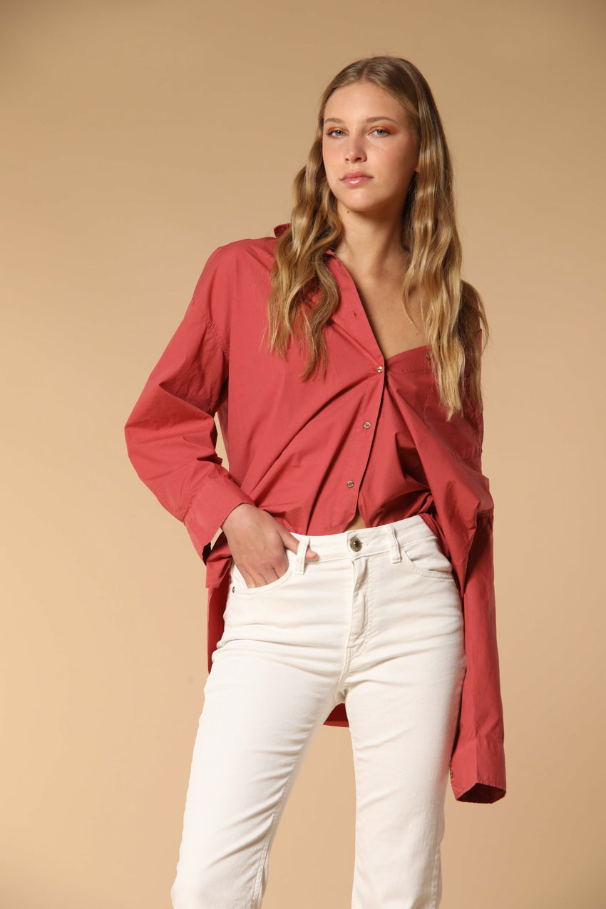 Lauren women's shirt long-sleeved in poplin
